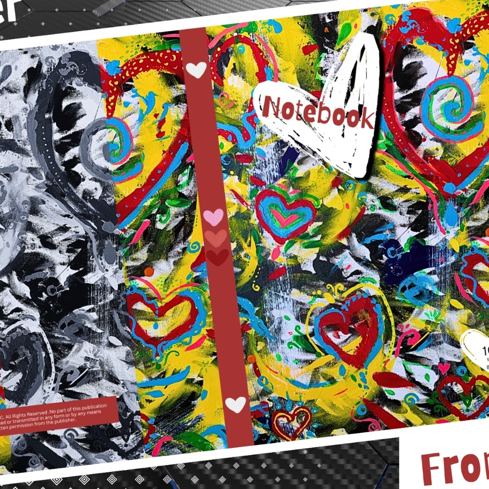 Abstract Composition Notebook - Picture 3 of 4